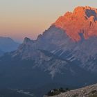 Großartige Momente im Rücken der Zinnen beim Morgenrot über dem MonteChristallo