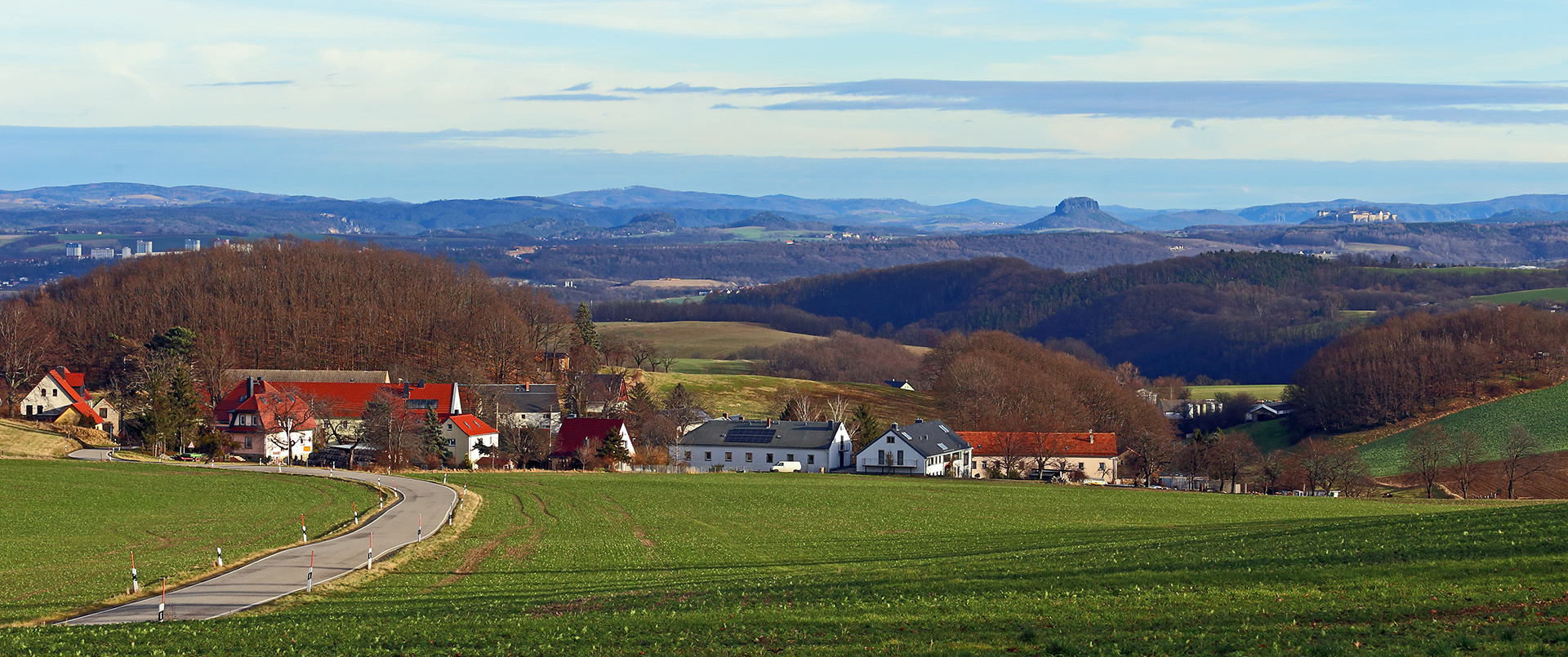 Großartige Silvester Mittagssicht zwischen Schmorsdorf und Maxen...