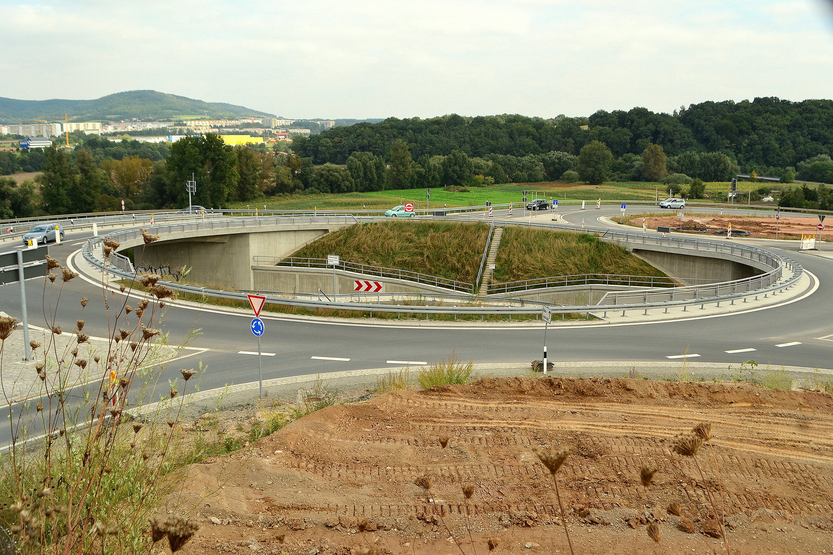 Großbaustelle A4 Abfahrt Jena/Göschwitz