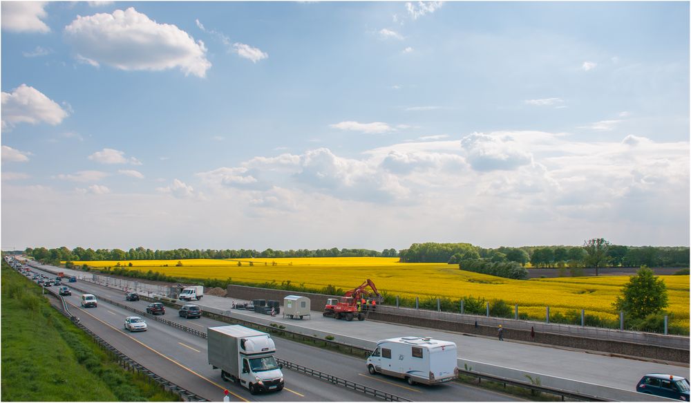 Großbaustelle A7