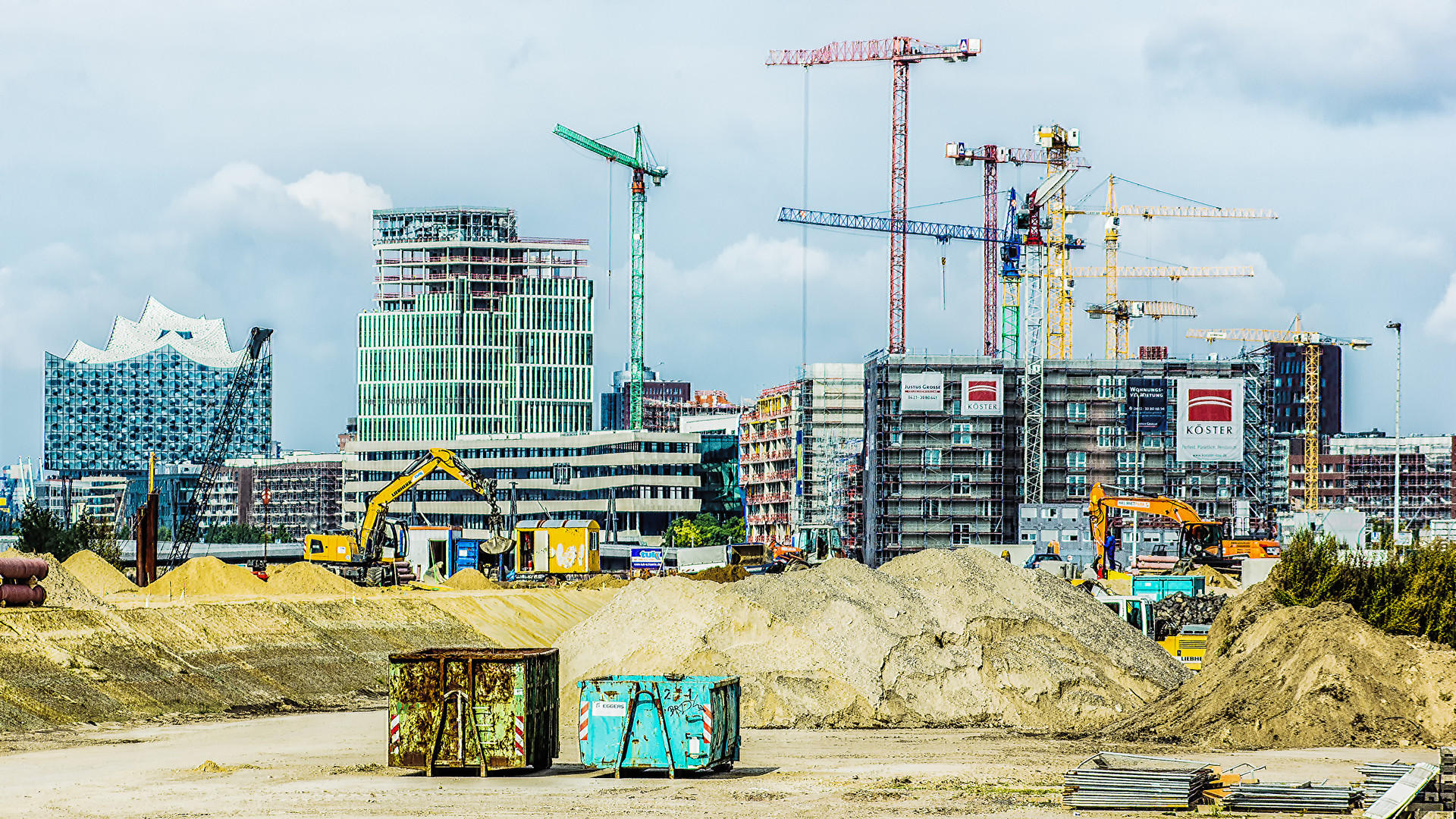 Großbaustelle Hafencity Hamburg ... 