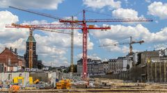 Großbaustelle in Aachener City/ Mai 2014