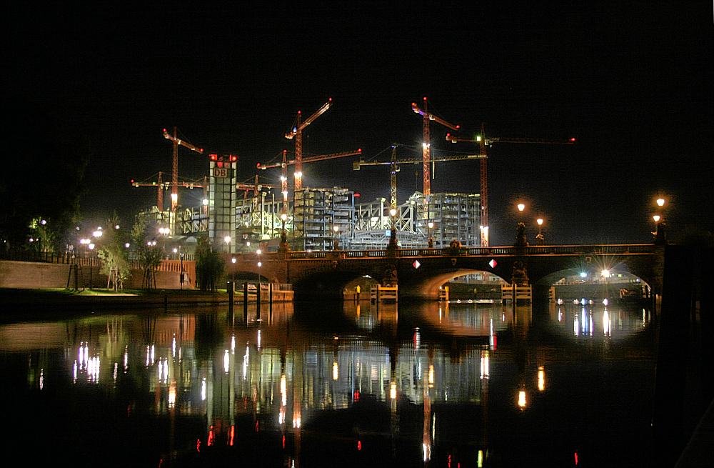 Großbaustelle Lehrter Bahnhof in Berlin