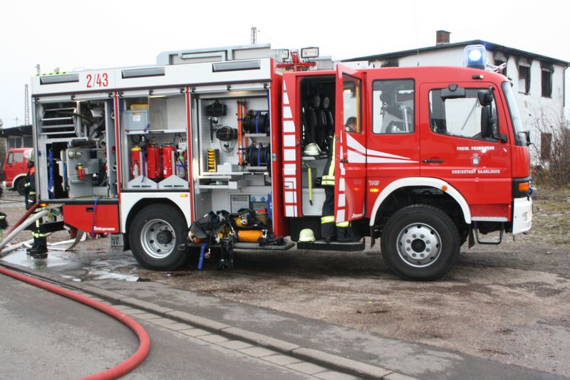 Großbrand Güterbahnhof Saarlouis