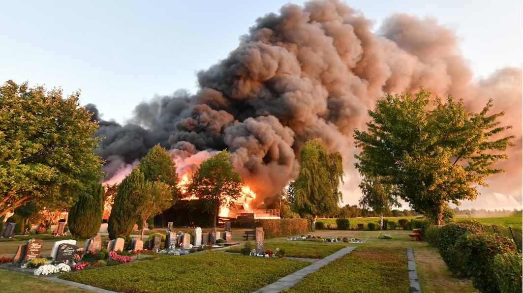 Großbrand in Peine / Stederdorf 