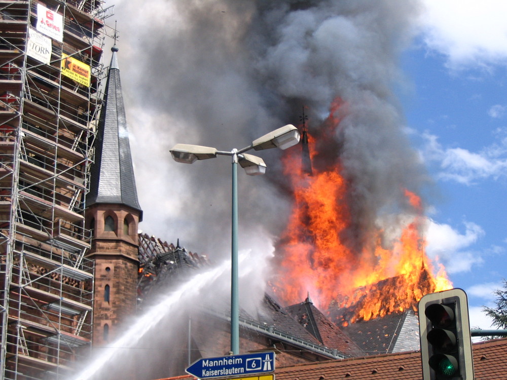 Großbrand Josefskirche St.Ingbert