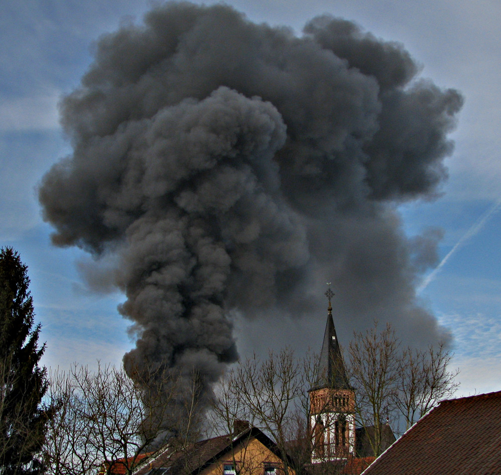 Großbrand NKD in Dieburg