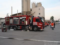 Großbrand Rheinsheim Bereitstellungsraum