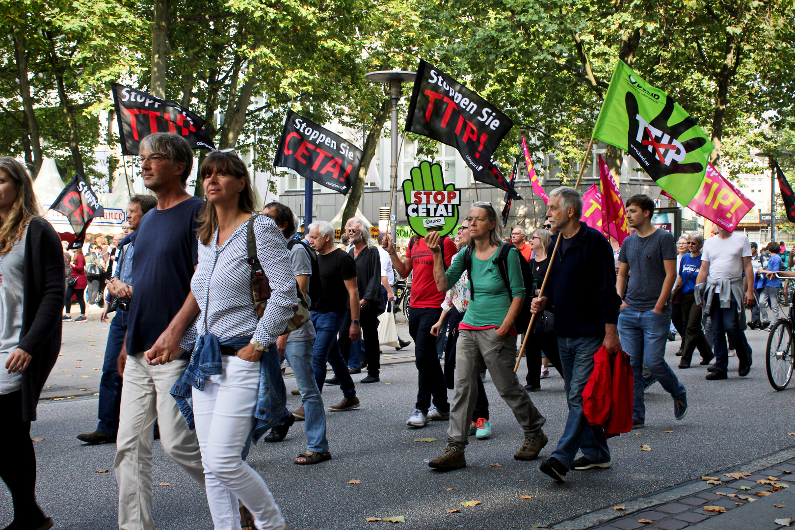 Große Demo in Hamburger Innenstadt  1