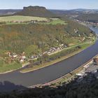 Große Elbekurve vom Königstein aus in spärischer Projektion in einer Neubearbeitung,wobei...