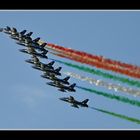 Grosse Formation der Frecce Tricolori