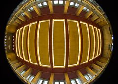 * Grosse Halle - die Decke * -fisheye-