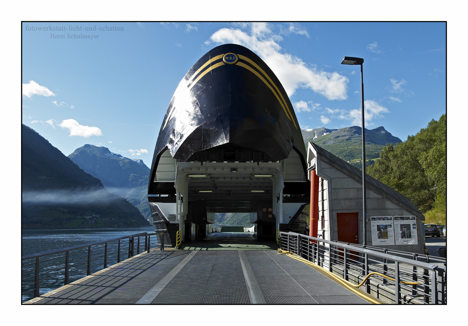 Große Klappe - Fährschiff Geirangerfjord