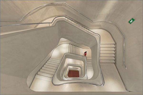 Große Wendelreppe im CaixaForum