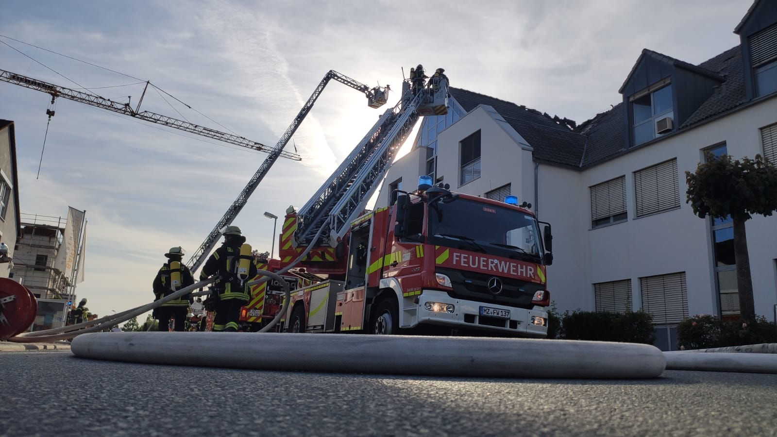 Großeinsatz der Feuerwehr Mainz vom 2 Juni 2020 in Gonsenheim