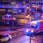 Großeinsatz nach einem Verkehrsunfall im Ostend von Frankfurt