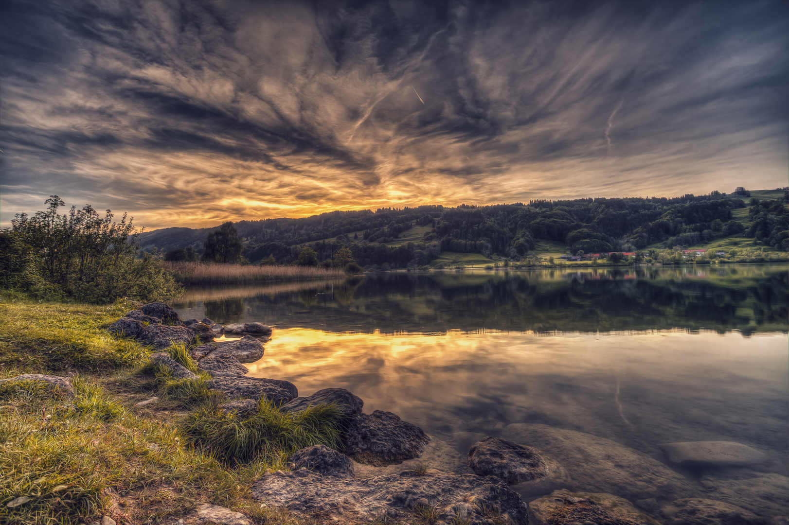 Großer Alpsee in Immenstadt im Allgäu