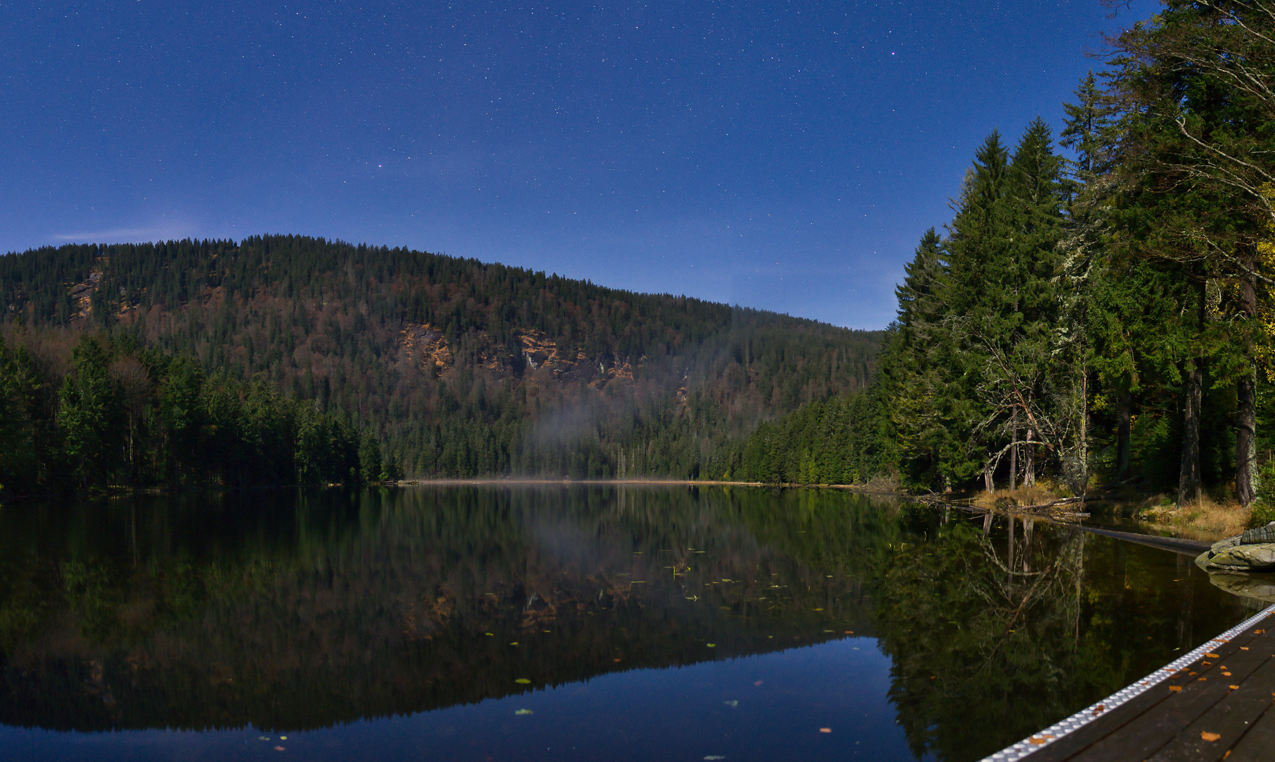 großer Arbersee beim Blue Moon