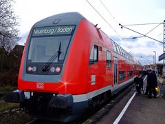 Großer Bahnhof in Neuenburg (Baden)