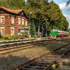 Großer Bahnhof, kleine Lok