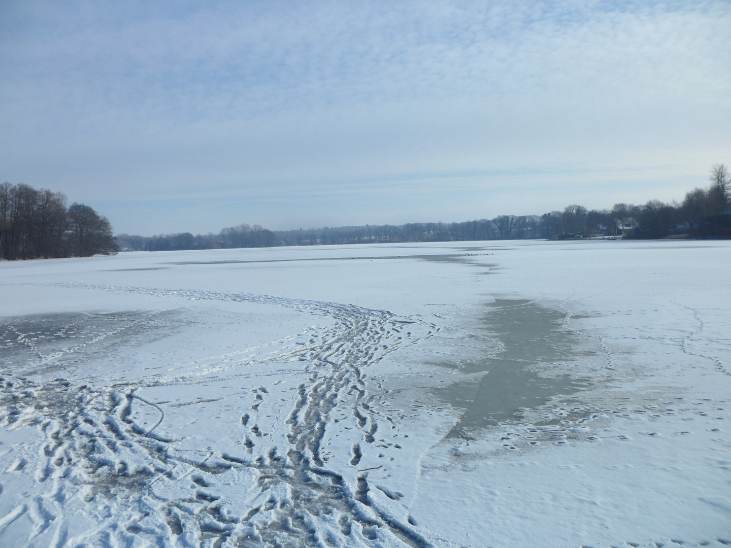 Großer Eutiner See zugefroren