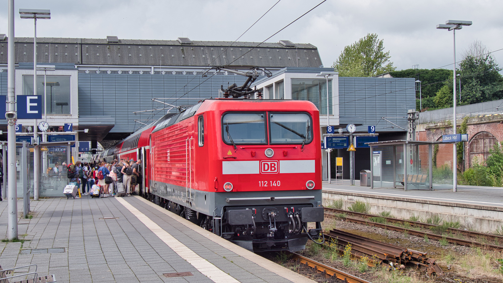 Großer Fahrgastandrang