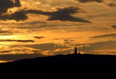 Grosser Feldberg bei Sonnenuntergang