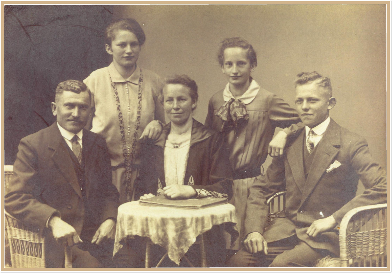 Großer Fund im Fotoalbum: Meine Mutter, ihre Geschwister und die Großeltern vor 80 Jahren