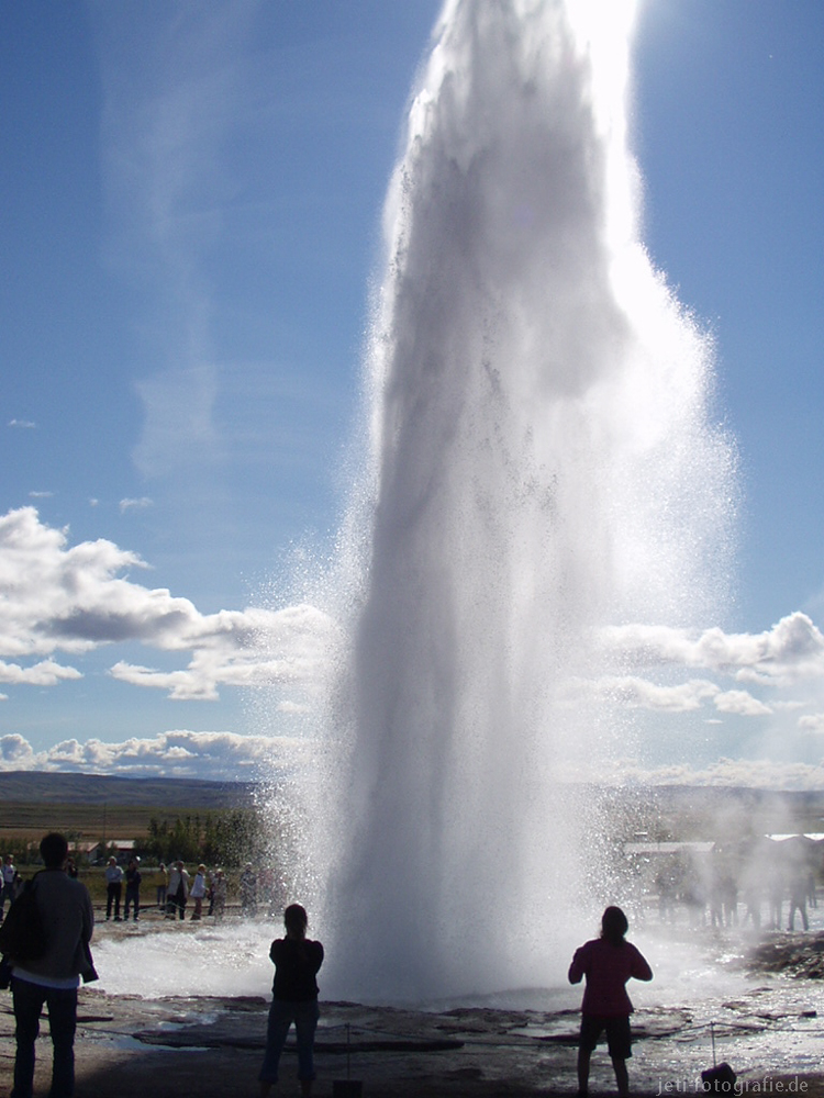 großer Geysir Island