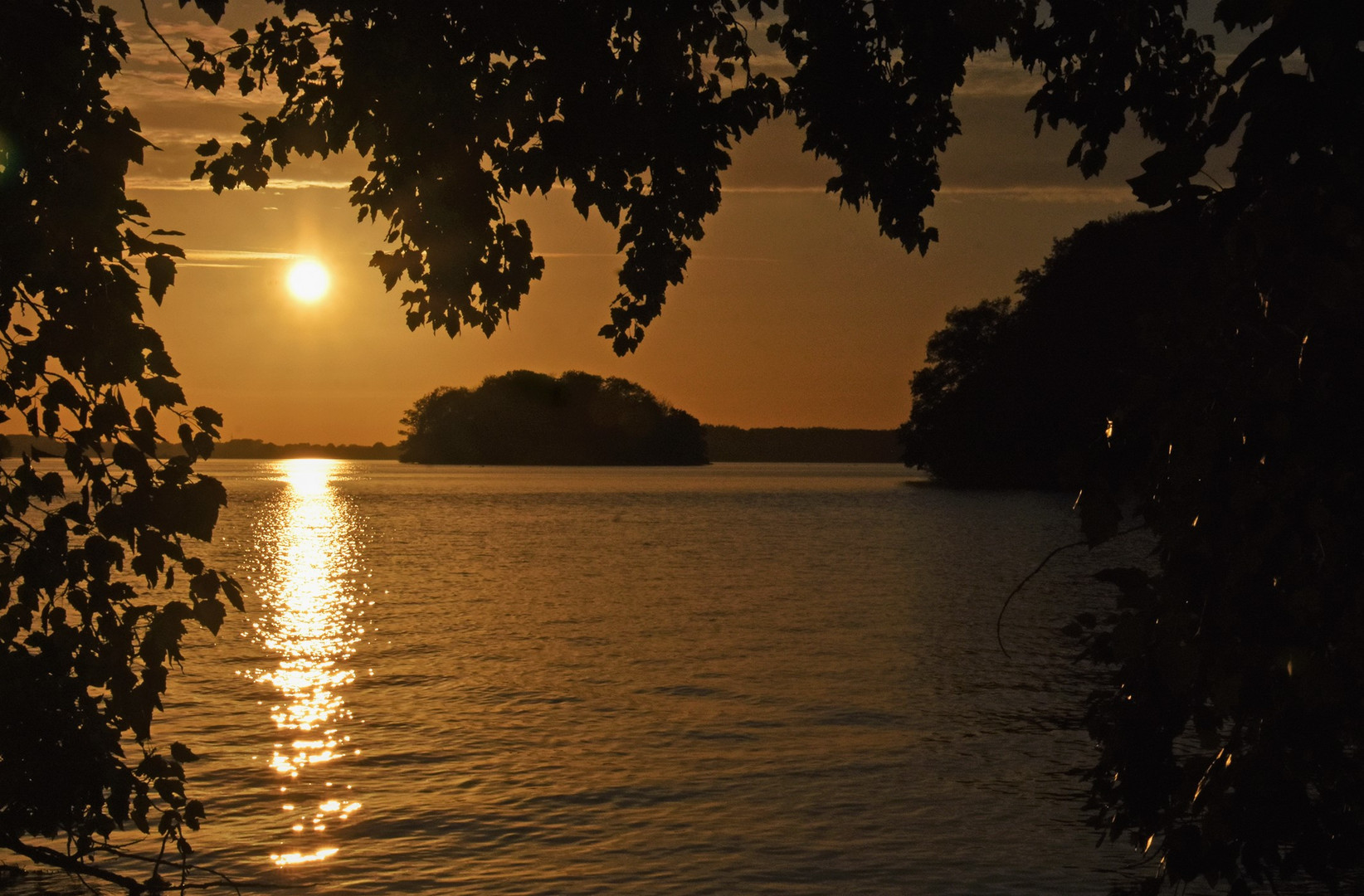 Großer Plöner See und der Sonnenuntergang...