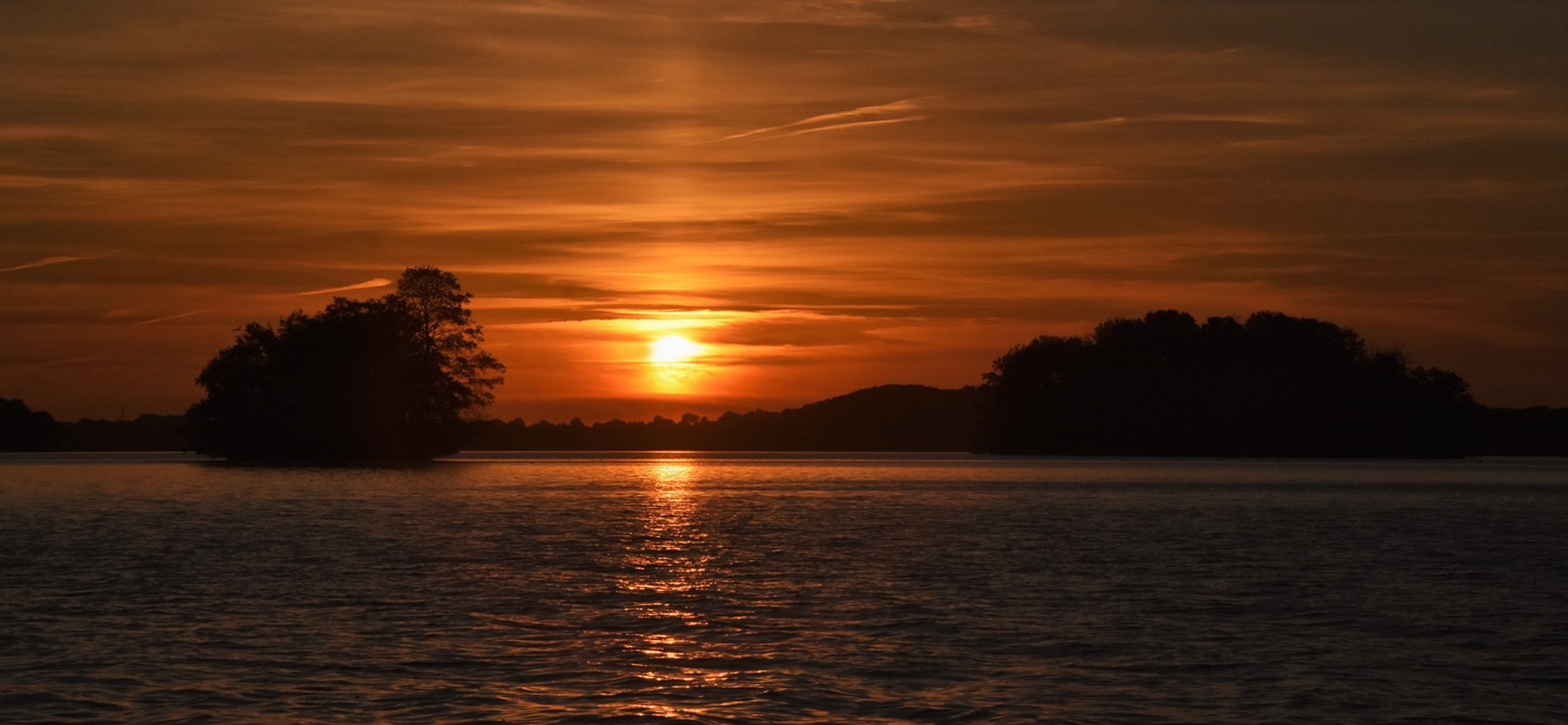 Großer Plöner See zum Sonnenuntergang....