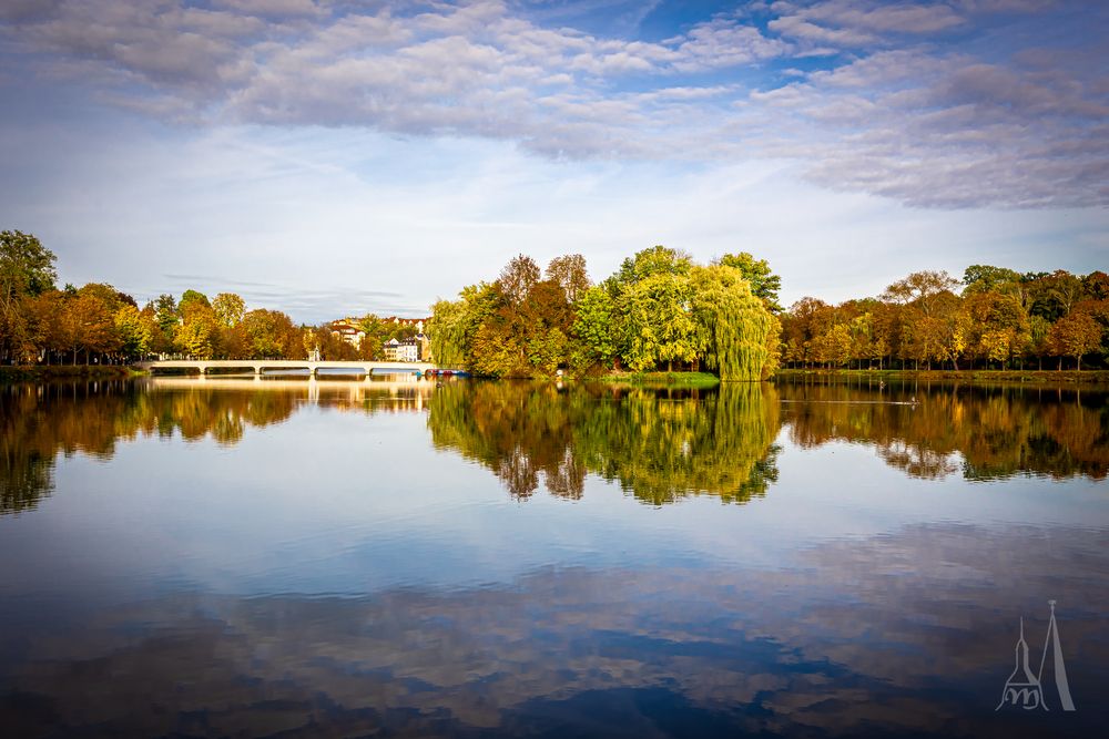 Großer Teich im Herbst Foto & Bild deutschland, europe, thüringen