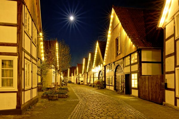 Großer Wall in Rheda: Weihnachtsstimmung