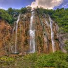 großer Wasserfall im Naturpark Plitvicer Seen