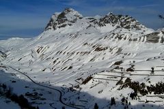 Großer Widderstein 2533m über dem Hochtannbergpaß