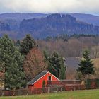 Großer Winterberg, Falkenstein und Schrammsteine im Hintergrund...