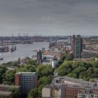 Großes Hafenpanorama von Hamburg 