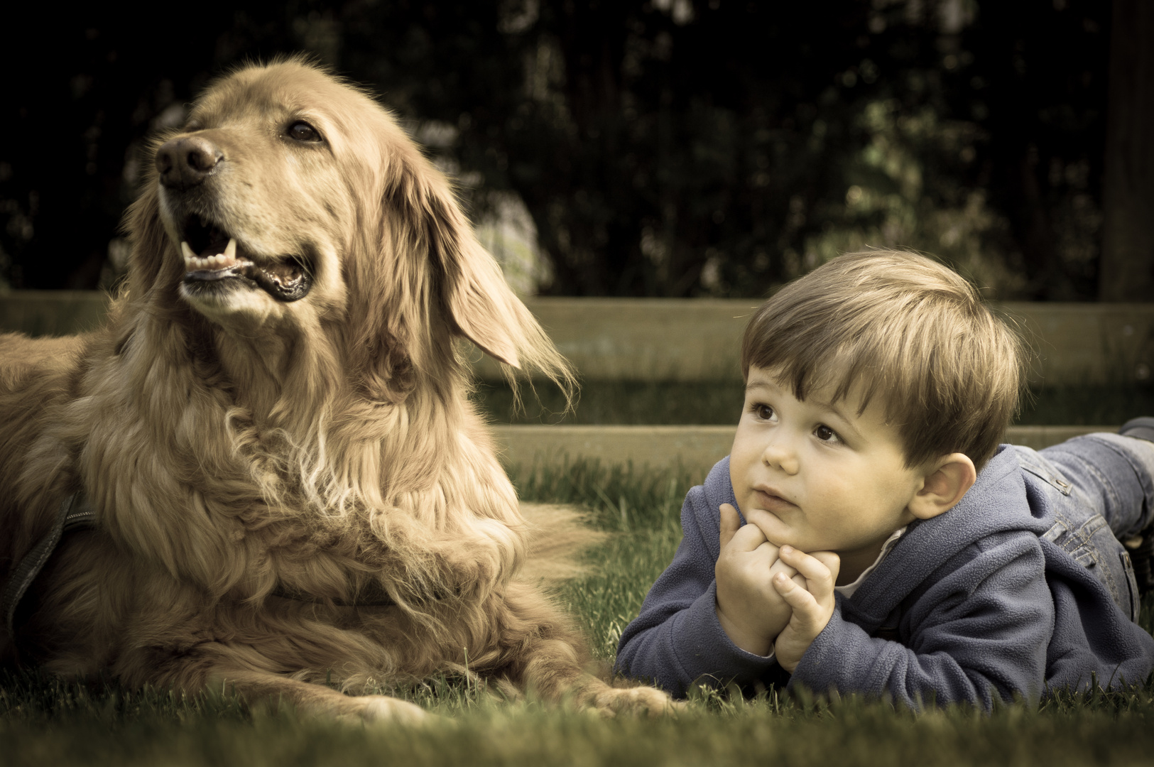 Großes Mädchen und der kleine Mann!