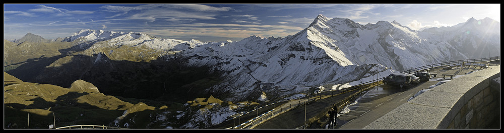 Großglockner Hochalpenstraße von der Edelweißspitze