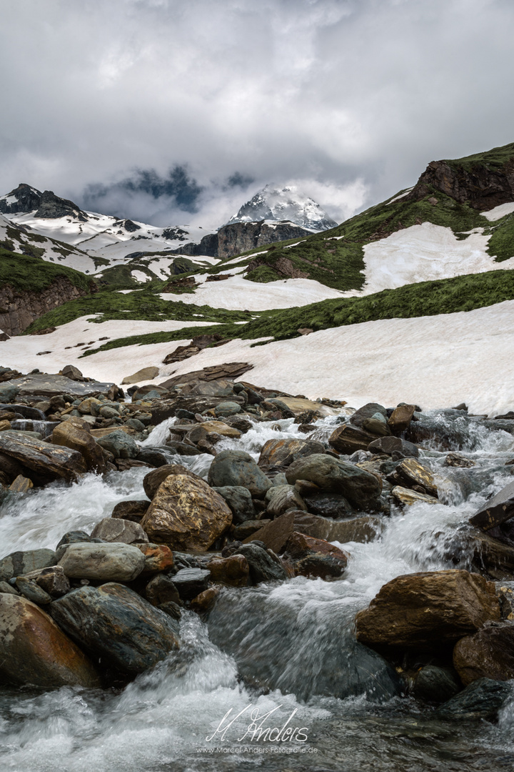 Großglockner in den Wolken