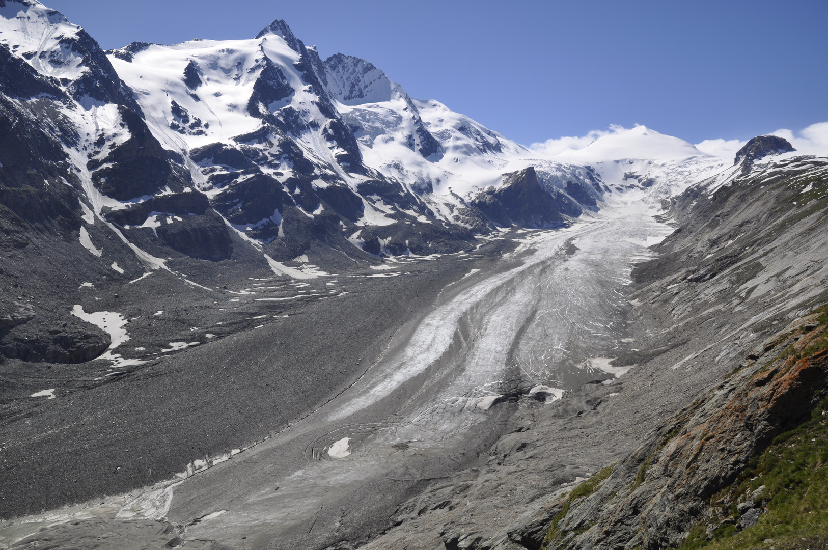 Großglockner mit Johannisberg und Pasterzengletscher