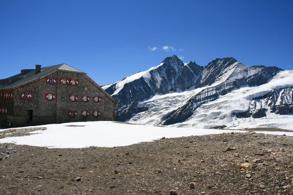 Großglockner mit Oberwalder Hütte
