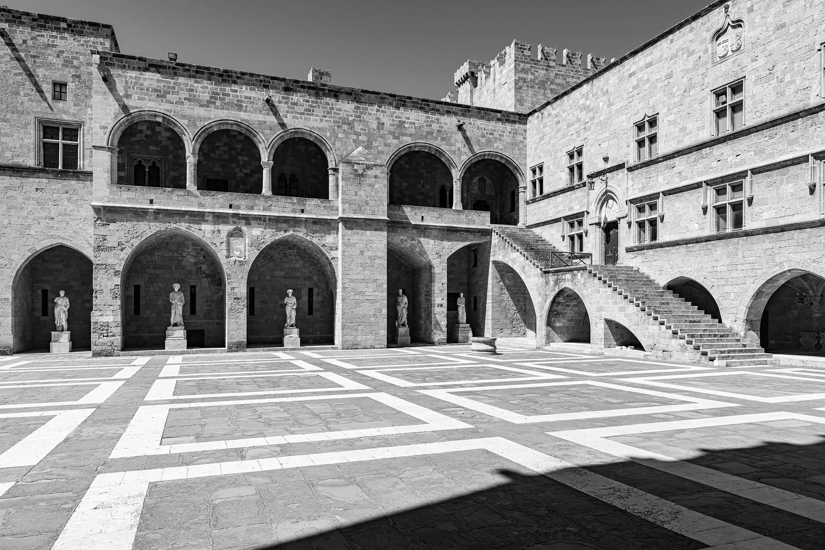 Großmeisterpalast Rhodos City Innenhof