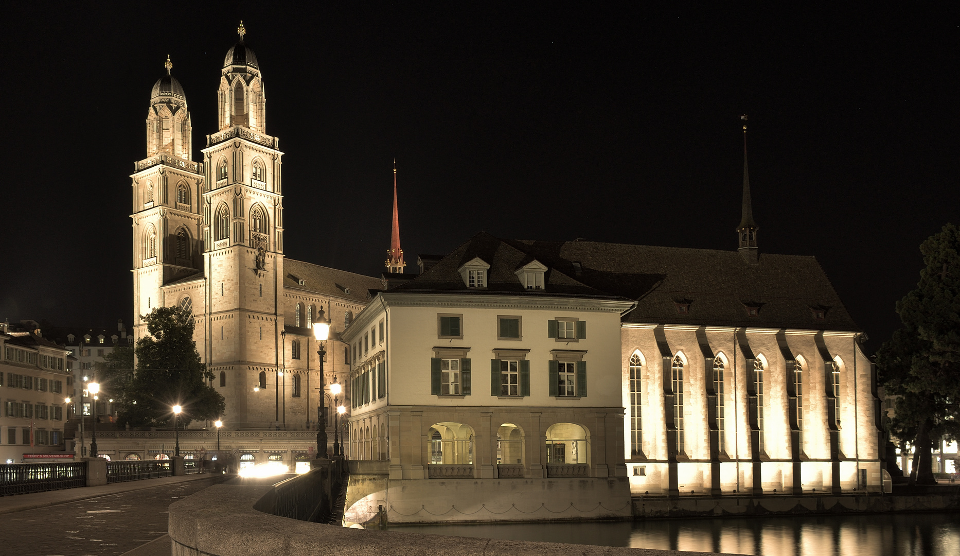 Grossmünster, Helmhaus, Wasserkirche