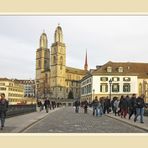 Grossmünster im Abendlicht