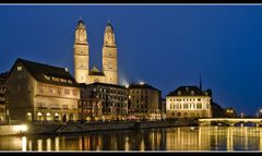 Grossmünster in der Stadt Zürich