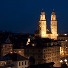 Grossmünster Zürich bei Nacht