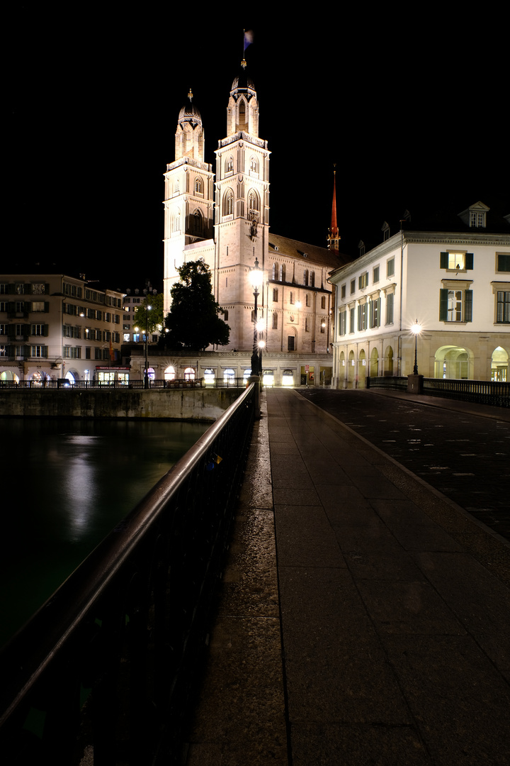 Grossmünster Zürich by Night