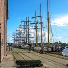 Großsegler im Seehafen von Husum