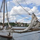 Großsegler mit Durchblick auf Eckernförde....